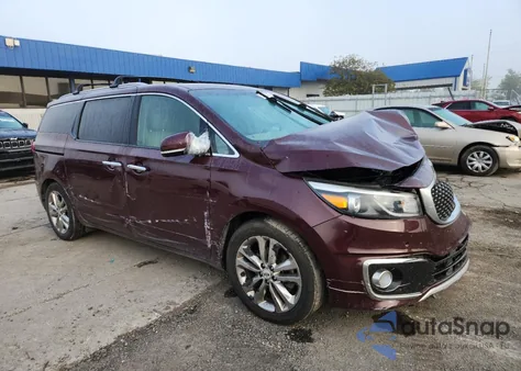 2016 Kia Sedona Sxl из США, поврежденный, VIN KNDME5C19G6138308